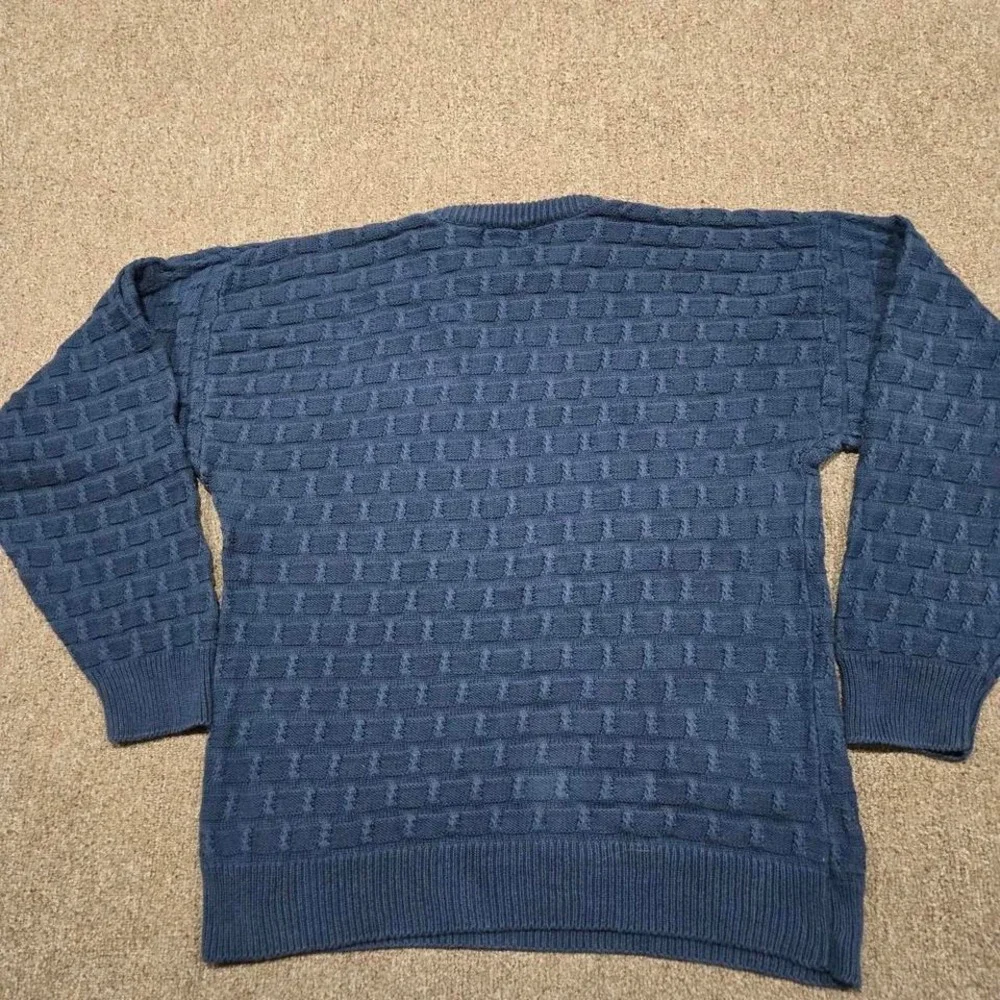 Vintage Aeropostale Knit Sweater XL — USA Made‎ Retro Navy Texture